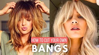 How To Cut Your Own Bangs [upl. by Gisella888]