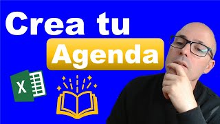 Como hacer o crear una agenda  Hablando de Excel [upl. by Idnerb]