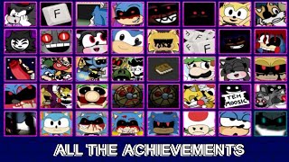 ALL THE ACHIEVEMENTS OF FIVE NIGHTS AT SONICS MANIAC MANIA  TODOS LOS LOGROS  FNAF FAN GAME [upl. by Thor49]