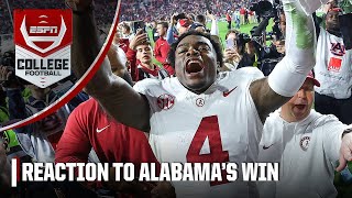 I’m almost speechless – Sam Acho reacts to Alabama’s Iron Bowl win vs Auburn  ESPN College Football [upl. by Noiwtna]