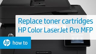 Replace the Toner Cartridges  HP Color LaserJet Pro MFP Printers  HP [upl. by Adniuqal945]