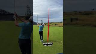 8th Hole “Postage Stamp”  Royal Troon Laurie Canter throwing a dart nice and close [upl. by Eey]