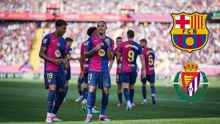 FC Barcelona Vs Real Valladolid CF  La Liga MD4  Highlights  FC24 [upl. by Springer]