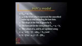 Mod02 Lec03 Forecasting  Linear Models Regression Holts  seasonality [upl. by Narayan348]