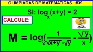 OLIMPIADAS DE MATEMATICAS 39 [upl. by Jenni]