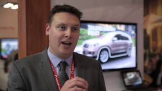 Vodafone usage based insurance UBI demo live from MWC 2015 [upl. by Ricoriki]