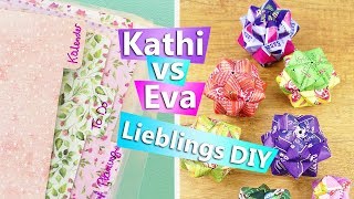 DIY Inspiration Challenge 159  Eva amp Kathis LIEBLINGS DIY Kalender Makeover Origami Ideen deutsch [upl. by Ahel]