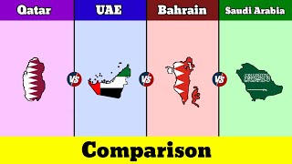 Qatar vs UAE vs Bahrain vs Saudi Arabia  Country Comparison  Data Duck 3o [upl. by Ater314]