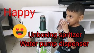 Spritzer unboxing water pump dispenser [upl. by Beverly]