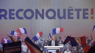 FRANCIA  Tenso primer mitin electoral del polemista y candidato a la presidencia Eric Zemmour [upl. by Wootten102]