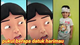 upin Ipin  pukul berapa datuk harimau by ahza  spesial raya [upl. by Sirad]