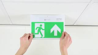 VanLien  Installatievideo  Solo vluchtrouteaanduiding  Opbouw plafond [upl. by Mairem460]