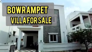 3 BHK VILLA FOR SALE  BOWRAMPET  HYDERABAD  8790999296  SUBSCRIBE [upl. by Trixie44]