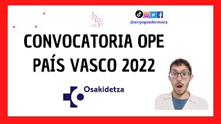 OPE OSAKIDETZA PAÍS VASCO [upl. by Namyw]