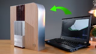 Transform a laptop into a stunning desktop media PC for CHEAP [upl. by Male]