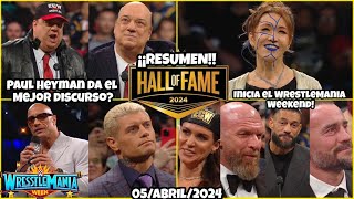 WWE Hall Of Fame 2024  RESUMEN COMPLETO [upl. by Arrol322]