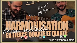 HARMONISER EN TIERCE quarte et quinte à la guitare Comment on fait [upl. by Oswald]