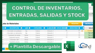 DESCARGA GRATIS Plantilla para CONTROL de INVENTARIOS en Excel 📦 [upl. by Moersch]