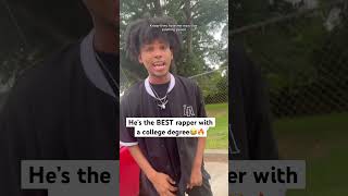 This the BEST RAPPER who went to college 🔥😳 shorts rap viral hiphop nlechoppa [upl. by Aicileb]