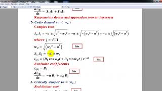 second order natural and step response RLC الدوائر الكهربائية احمد شهاب [upl. by Ashraf]