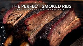 How to Smoke BEEF SHORT RIBS  BBQ Short Ribs Recipe [upl. by Torrence]