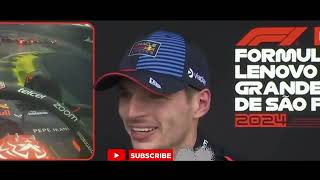 WINNER Max Verstappen Post race Interview  Brazil GP 2024 [upl. by Enrique182]