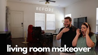 Living Room Makeover In ONE Day  DIY Budget Living Room Makeover  Living Room Design [upl. by Arze]