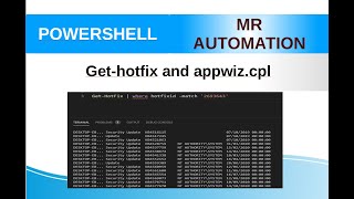 PowerShell  Gethotfix [upl. by Hasan559]