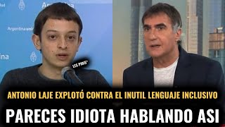 LAJE EXPLOTÓ CONTRA LOS QUE USAN EL LENGUAJE INCLUSIVO [upl. by Onibas435]