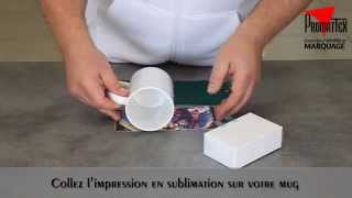 Sublimation totale de mug avec le MINI FOUR 3D [upl. by Judi]