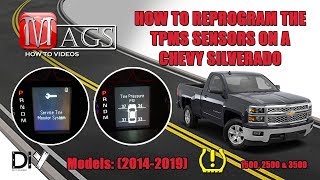 How To Reprogram the TPMS Sensors on a Chevy Silverado [upl. by Euqinitram601]