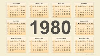 Kalender 1980 [upl. by Natie]