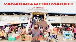 One of the biggest Fish Market in Chennai  Vanagaram Fish Market travel food seafood tasty [upl. by Bruyn]