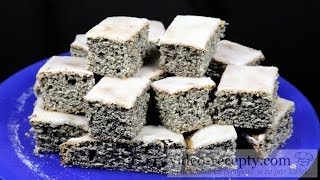 Poppy seed cake with lemon icing  video recipe [upl. by Helge]