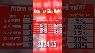 New Tax Slab Rate budget incometax modi [upl. by Eilama447]