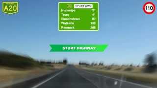 Sturt Highway  South Australia  Gawler to Truro [upl. by Oibaf624]