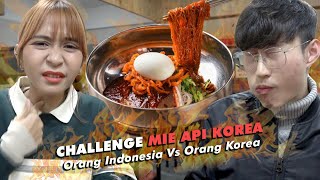 Bandung Oppa Tantang Orang Indonesia Makan Mie Api Korea [upl. by Hatti]