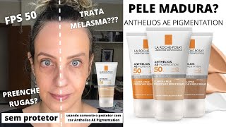 ANTHELIOS AE PIGMENTATION FPS 50 LA ROCHE POSAY NOVO PROTETOR SOLAR PARA PELE MADURA [upl. by Cul741]