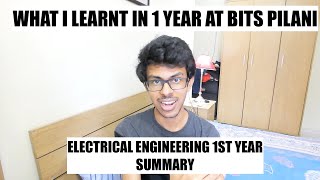 My first year experience as an Electronics student at BITS Pilani  Academics Syllabus and Courses [upl. by Ruhnke102]