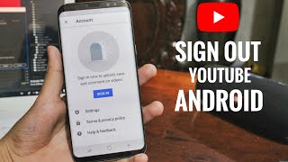 How To Sign out From YouTube In Android Easy [upl. by Nirb]