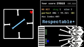 Undertale Rhythm Recall Spacedrift No Hit Div 1 [upl. by Krucik]