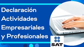 ✅🔔Como hacer Declaración mensual de Personas Físicas ACTIVIDAD EMPRESARIAL Y PROFESIONAL Tutorial [upl. by Smailliw]