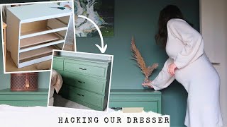 A Modern To Classic Makeover 🔨 IKEA Malm Dresser HackRevamp [upl. by Le]