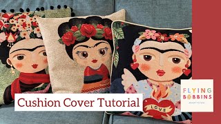 Easy Zipped Cushion Cover Tutorial [upl. by Chic]