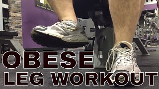 5 LEG EXERCISES FOR THE OBESE  Weight Loss Journey Day 922 [upl. by Aihpled553]