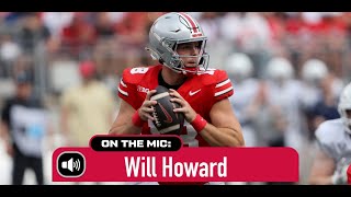 Ohio States Will Howard discusses his impressive Buckeye debut [upl. by Orsa]