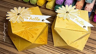 How To Make A Fancy Faceted Gift Box [upl. by Anidan]