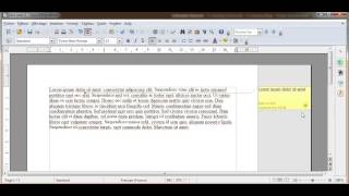 Comment insérer des commentaires sous Open office Writer [upl. by Frazier]