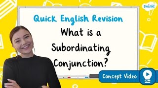 What Is a Subordinating Conjunction  KS2 English Concept for Kids [upl. by Absalom836]