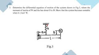 Undamped free VibrationSingle Degree of Freedom part 1 مسائل على الاهتزازات الميكانيكية الحرة [upl. by Adnilra508]